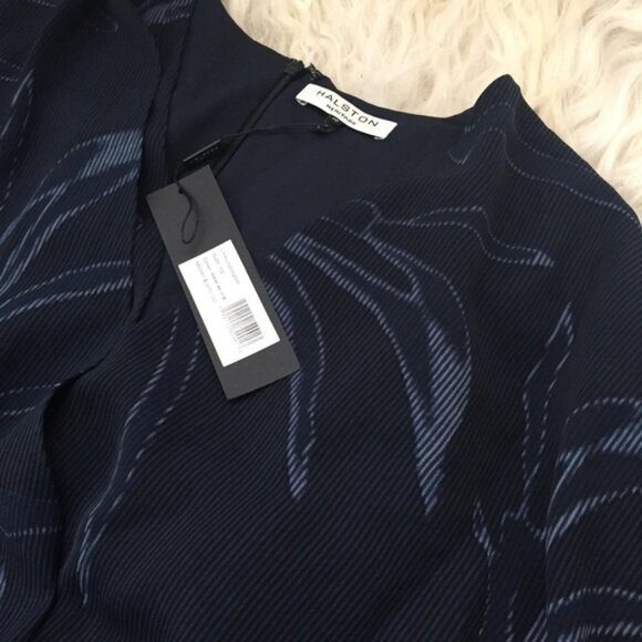 HALSTON HERITAGE Plunge Neckline Knee-Length Dress - Picture 6 of 8